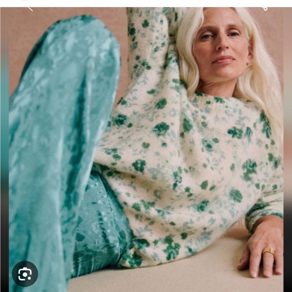 Floral Sweater and Patterned Pants